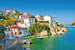 Dimex Greece Coast Wall Mural 375x250cm 5 Panels | Yourdecoration.com