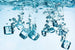 Dimex Ice Cubes Wall Mural 375x250cm 5 Panels | Yourdecoration.com