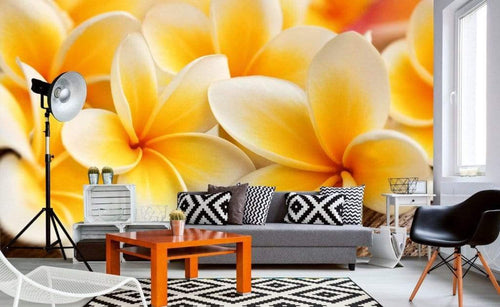 Dimex Plumeria Wall Mural 375x250cm 5 Panels Ambiance | Yourdecoration.com