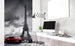 Dimex Retro Car in Paris Wall Mural 150x250cm 2 Panels Ambiance | Yourdecoration.com