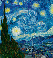 Dimex Starry Night Wall Mural 225x250cm 3 Panels | Yourdecoration.com