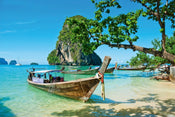 Dimex Thailand Boat Wall Mural 375x250cm 5 Panels | Yourdecoration.com