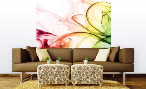 Dimex Warm Smoke Wall Mural 225x250cm 3 Panels Ambiance | Yourdecoration.com