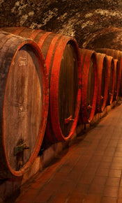 Dimex Wine Barrels Wall Mural 150x250cm 2 Panels | Yourdecoration.com