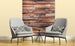 Dimex Wooden Wall Wall Mural 225x250cm 3 Panels Ambiance | Yourdecoration.com