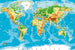 Dimex World Map Wall Mural 375x250cm 5 Panels | Yourdecoration.com