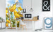 Dimex Yellow Flowers Wall Mural 150x250cm 2 Panels Ambiance | Yourdecoration.com