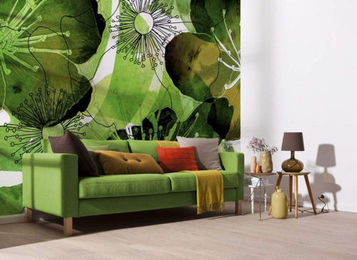 Komar Aquarell Wall Mural 350x250cm 7 Panels Ambiance | Yourdecoration.com