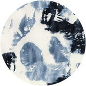 Komar Arty Blue Wall Mural 125x125cm Round | Yourdecoration.com