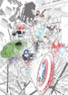 Komar Avengers Attack Non Woven Wall Mural 200x280cm 4 Panels | Yourdecoration.com