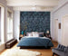 Komar Botanique Bleu Non Woven Wall Mural 300x280cm 6 Panels Ambiance | Yourdecoration.com