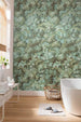 Komar Botanique Vert Non Woven Wall Mural 300x280cm 6 Panels Ambiance | Yourdecoration.com