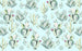 Komar Cactus Blue Non Woven Wall Mural 400x250cm 4 Panels | Yourdecoration.com