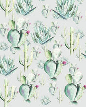 Komar Cactus Grey Non Woven Wall Mural 200x250cm 2 Panels | Yourdecoration.com