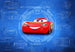 Komar Cars 3 Blueprint Wall Mural 368x254cm | Yourdecoration.com