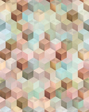 Komar Cubes Non Woven Wall Mural 200x250cm 2 Panels | Yourdecoration.com