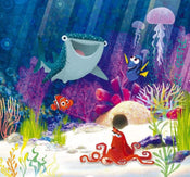 Komar Dory Aqua Party Non Woven Wall Mural 300x280cm 6 Panels | Yourdecoration.com