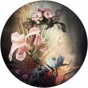 Komar Flemish Flowers Wall Mural 125x125cm Round | Yourdecoration.com