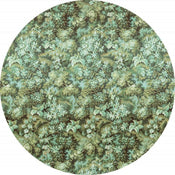 Komar Greenery Wall Mural 125x125cm Round | Yourdecoration.com