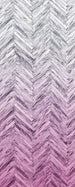 Komar Herringbone Pink Non Woven Wall Mural 100x250cm 1 baan | Yourdecoration.com