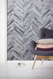 Komar Herringbone Pure Non Woven Wall Mural 100x250cm 1 baan Ambiance | Yourdecoration.com