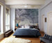 Komar Ink Blue Fluid Non Woven Wall Mural 300x280cm 3 Panels Ambiance | Yourdecoration.com