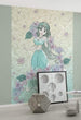 Komar Jasmin Pale Flowers Non Woven Wall Mural 200x280cm 4 Panels Ambiance | Yourdecoration.com