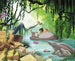 Komar Jungle Book Swimming with Baloo Wall Mural 368x254cm 8 Parts | Yourdecoration.com