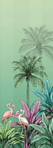 Komar Jungle Flamingo Non Woven Wall Mural 100x280cm 2 Panels | Yourdecoration.com