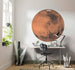 Komar Mars Wall Mural 125x125cm Round Ambiance | Yourdecoration.com