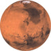 Komar Mars Wall Mural 125x125cm Round | Yourdecoration.com