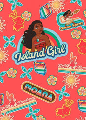 Komar Moana Island Girl Non Woven Wall Mural 200x280cm 4 Panels | Yourdecoration.com