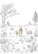 Komar Non Woven Wall Mural Iadx4 043 Winnie Pooh Walk | Yourdecoration.com