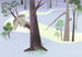 Komar Non Woven Wall Mural Iadx8 044 Dumbo Sleep On Tree | Yourdecoration.com