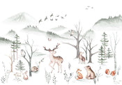 Komar Non Woven Wall Mural Iax8 0034 Cozy Woods | Yourdecoration.com