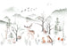 Komar Non Woven Wall Mural Iax8 0034 Cozy Woods | Yourdecoration.com