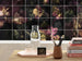 Komar Non Woven Wall Mural Inx8 080 Tiles Flowers Details | Yourdecoration.com