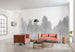 Komar Silver Haze Non Woven Wall Mural 400x280cm 8 Panels Ambiance | Yourdecoration.com