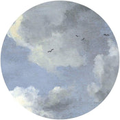 Komar Simply Sky Wall Mural 125x125cm Round | Yourdecoration.com