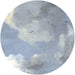 Komar Simply Sky Wall Mural 125x125cm Round | Yourdecoration.com