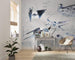 Komar Star Wars Blueprint Light Non Woven Wall Mural 400x280cm 8 Panels Ambiance | Yourdecoration.com