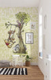 Komar Winnie Pooh in the wood Non Woven Wall Mural 200x280cm 4 Panels Ambiance | Yourdecoration.com