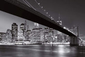 Wizard+Genius Brooklyn Bridge NY Non Woven Wall Mural 384x260cm 8 Panels | Yourdecoration.com