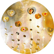 Wizard+Genius Golden Eye Non Woven Wall Mural 140x140cm Round | Yourdecoration.com