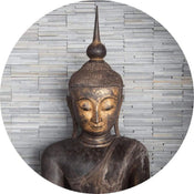 Wizard+Genius Thailand Buddha Non Woven Wall Mural 140x140cm Round | Yourdecoration.com