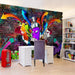 Wall Mural - Graffiti Colourful Attack 250x175cm - Non-Woven Murals